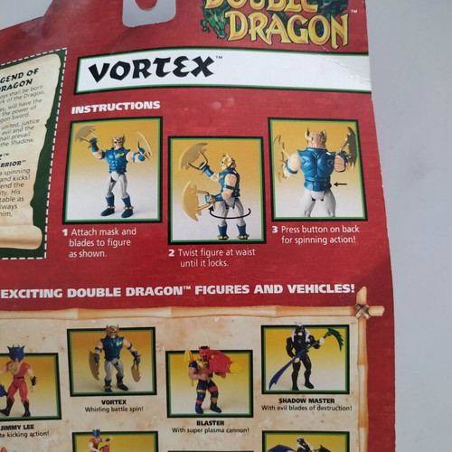 Double Dragon Vortex action figure sealed, Tyco 1993