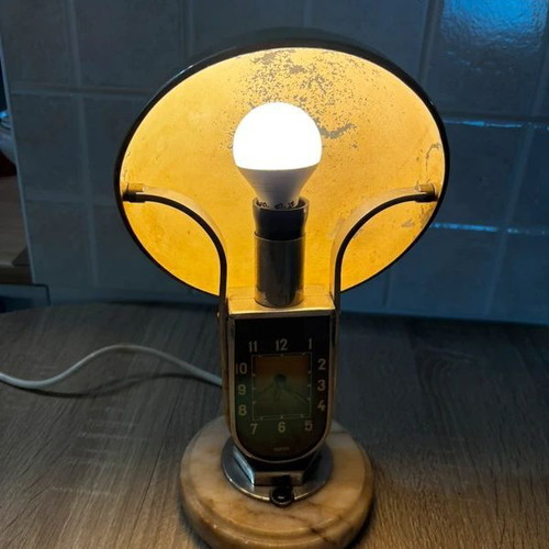 Φωτιστικό Mofem Art Deco μεταχειρισμένο με μηχανικό ρολόι μανιτάρι