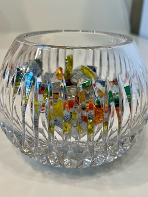 Glass bowl like new, 10cm diameter, 7cm height