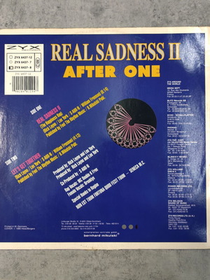 After One Real Sadness II 12'' vinyl single used, electronic