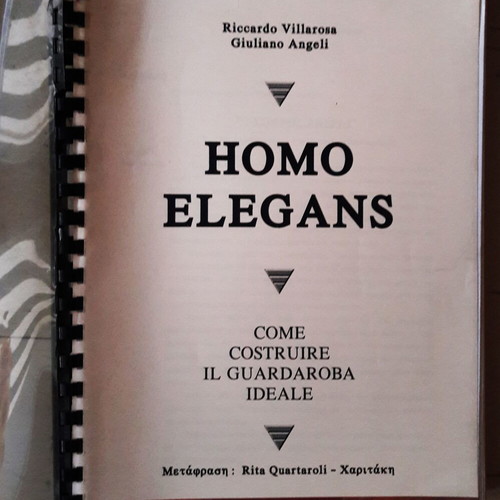 Homo Elegans book like new, ideal men's wardrobe guide