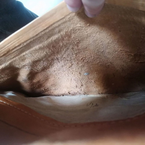 Leather Bag Used Vintage 70s Handmade Moroccan Ethnic