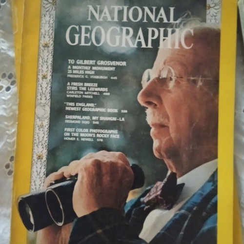 National Geographic 1966 vintage magazine collection, 9 issues