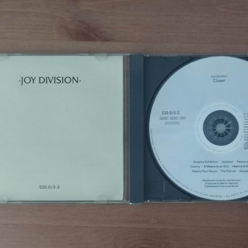 Joy Division Closer CD used, rock album