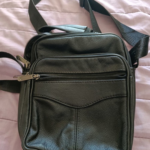 Men's shoulder bag, black