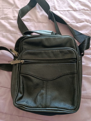 Men's shoulder bag, black