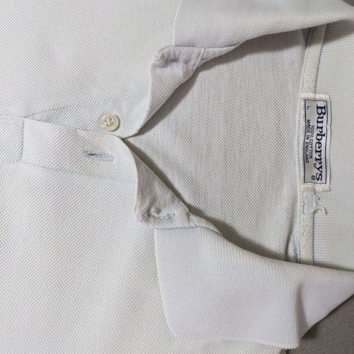Burberry men's polo shirt, size large, light green shade