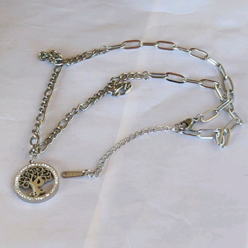 Steel Necklace New, Gold and Silver Color