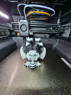 PAOK Double-Headed Eagle 3D Printed Figurine with Trophy, New, 10 cm