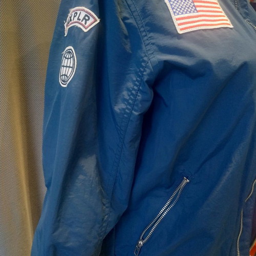 Bomber jacket H&M used kids windbreaker blue