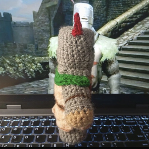 Solaire of Astor Crochet Plushie handmade from Elden Ring