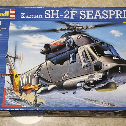 Revell Kaman SH-2F Seasprite helicopter model kit used