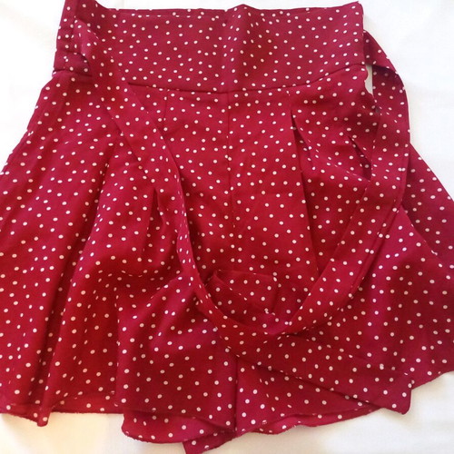 Skort polka dot red/burgundy new, size M 38 10