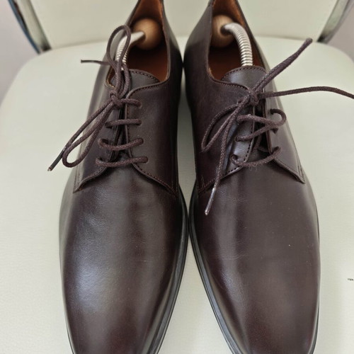 Navyboot classic leather shoes, brown, size 42