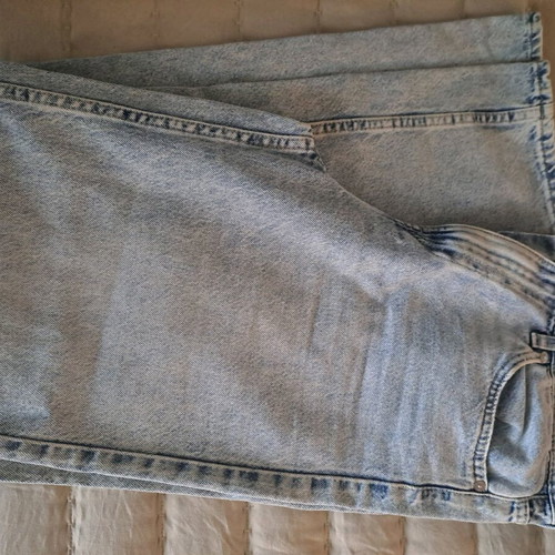 Jeans with wide leg in light blue shade like new, size 38