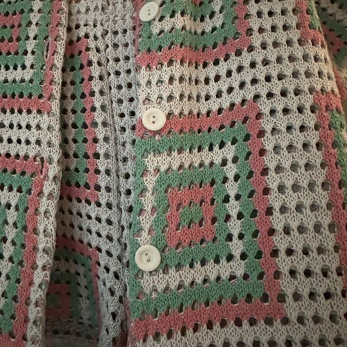ASOS knitted set jacket and shorts, multicolor
