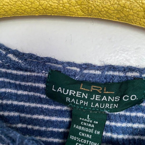 Lauren Jeans Co. Ralph Lauren striped longsleeve blue white cotton