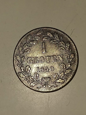 Βρέμη ασημένιο νόμισμα 1 Groten 1840