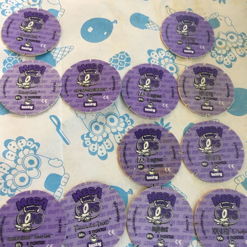 Tasty Tops used tags, 34 pieces, 1995, Loony Tunes