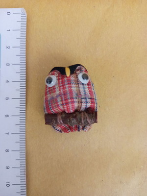 Owl fabric brooch like new