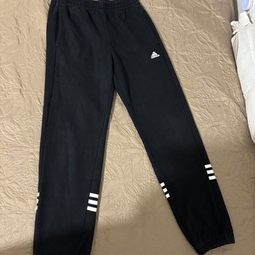 Adidas Future Icons 3-Stripes Kids' Sweatpants black, like new, age 11-12
