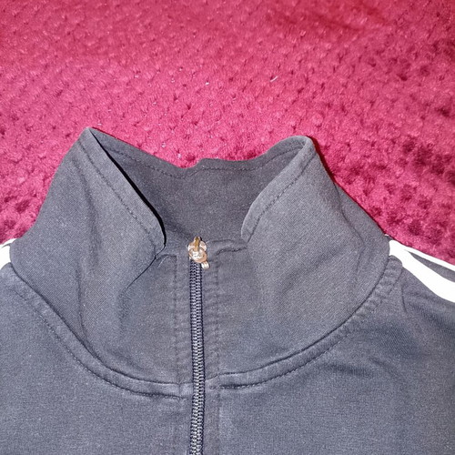 Adidas jacket used, size XXL, with stain and zipper damage