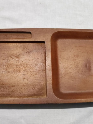 Vintage wooden tray used from the 60s for cheese and nuts