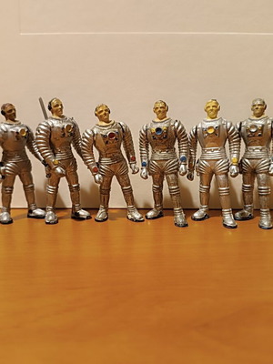 Athina astronaut toy soldiers, set of 6 with rare antennas
