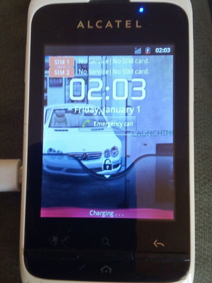 Alcatel One Touch 903D like new, white, dual sim