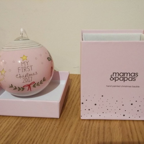 Mamas and Papas My 1st Christmas 2017 Christmas Bauble new handmade