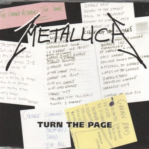 Metallica Turn The Page CD single, heavy metal