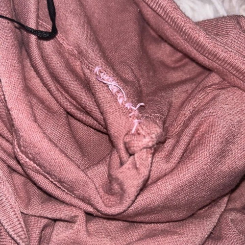 Pink long-sleeve top used with wear, H&M, size XS