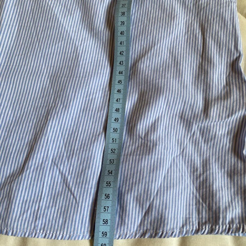 Zara striped bell sleeve cotton blouse size XS like new