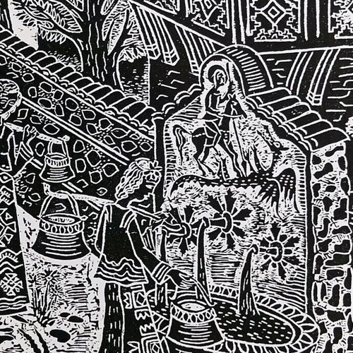 Linocut Momina Cheshma new