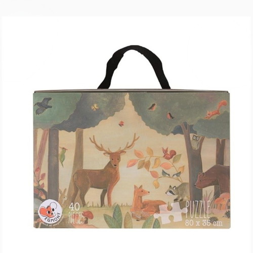 Puzzle in suitcase Forest animals 3+ 40 pieces Egmont new