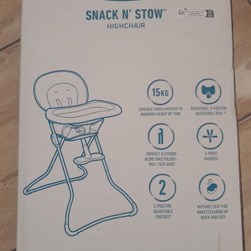 Graco Snack N Stow new baby high chair