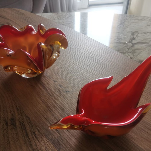 Murano glass female figure, handmade Italian vintage