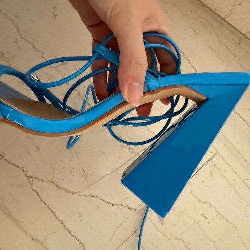 Ego blue strappy sandals like new, size 37