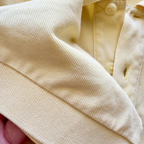 Hugo Boss Pima Cotton Polo Shirt Yellow Slim Fit Size L like new