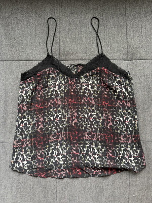 Zara women's top with lace like new, size M, colorful