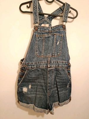 Denim jean salopette Medium Bershka like new, blue