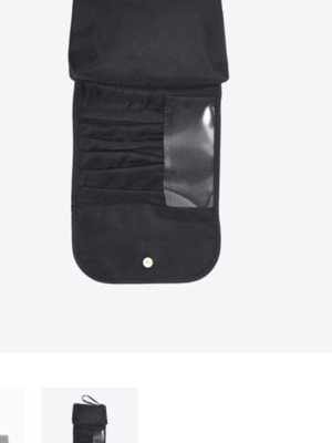 Makeup neceser new, black polyester