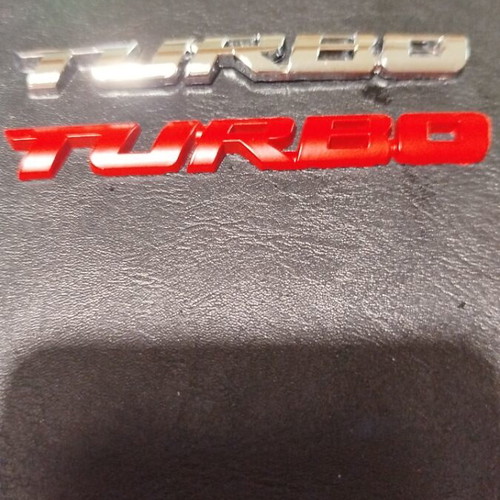 Turbo car badge made of aluminum new