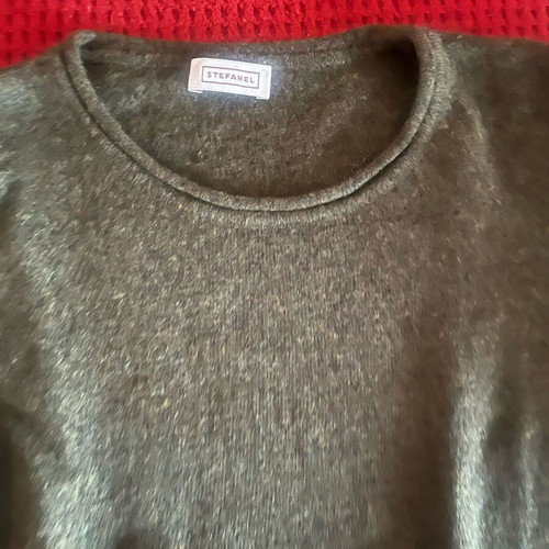 Stefanel wool shirt like new in olive color