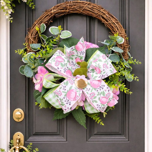 Handmade Easter door wreath 45cm with bunny new