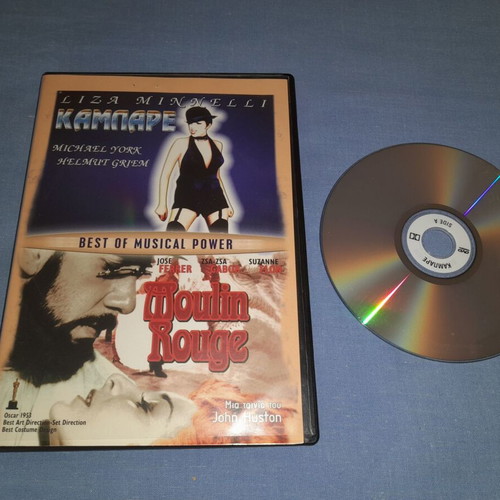Cabaret and Moulin Rouge DVD set used, romantic genre, subtitles