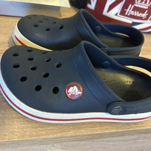 Crocs kids clogs used, dark blue size 27-28