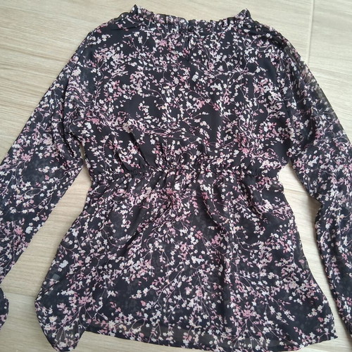 Miss Evita blouse like new, black multicolor, size 164 cm