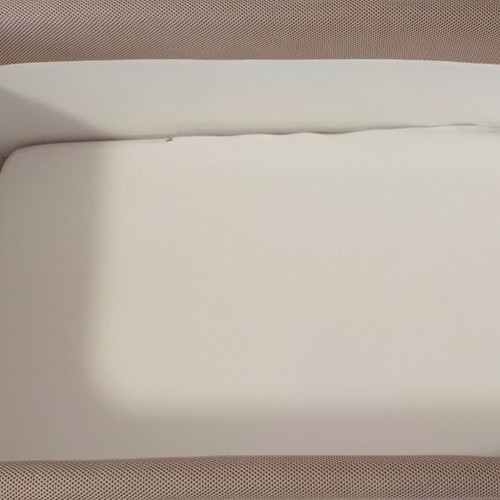 Clic baby cot used, portable 0-6 months, beige