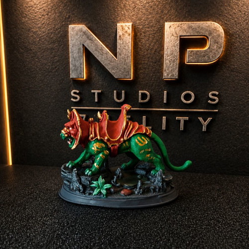 Battle Cat MOTU figure painted by NP Studios new